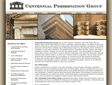 Tablet Screenshot of centennialpreservation.com